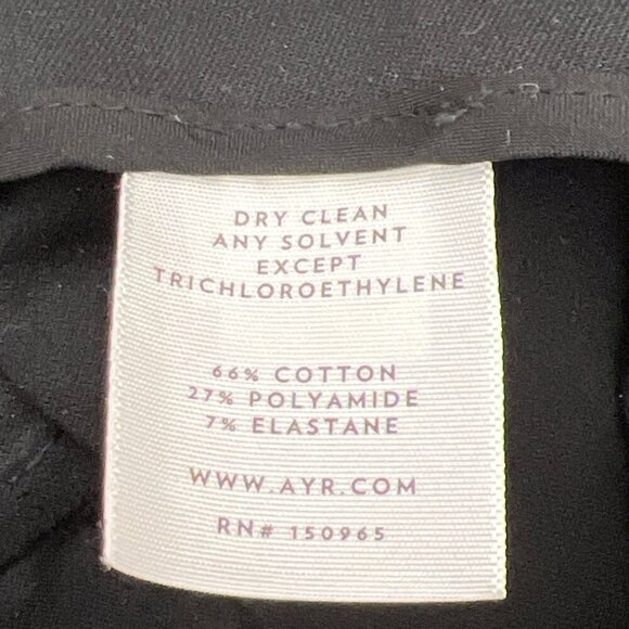 AYR The Sizzle Tonal Seamed Pants Black Sz 4 NWOT - Picture 8 of 8